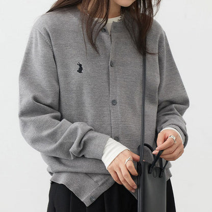 Women's soft cardigan with fine button details and elegant design NOVAE