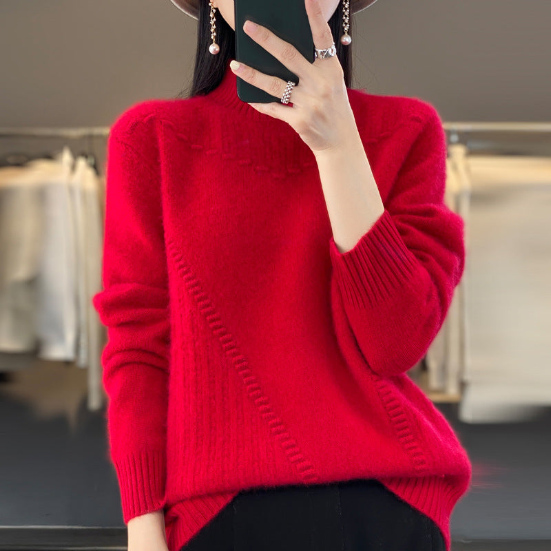 Women's elegant and comfortable knit sweater with a unique design NOVAE
