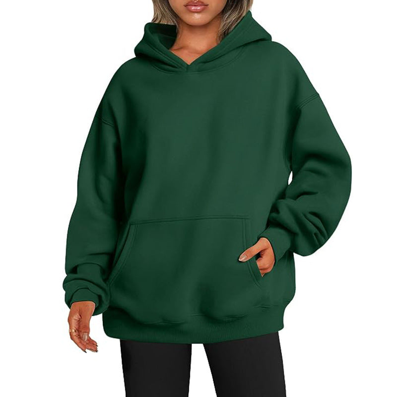 Women's hoodie with integrated pocket design and soft inner lining NOVAE