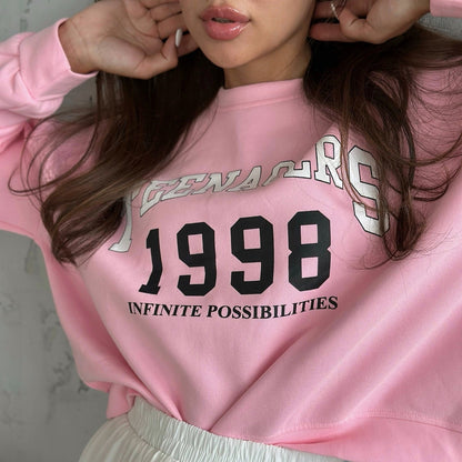 Women's casual sweatshirt with creative print design and comfortable cut NOVAE