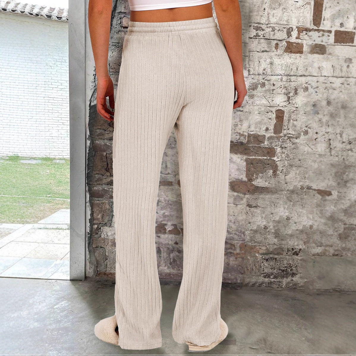 Women's relaxed knit trousers NOVAE