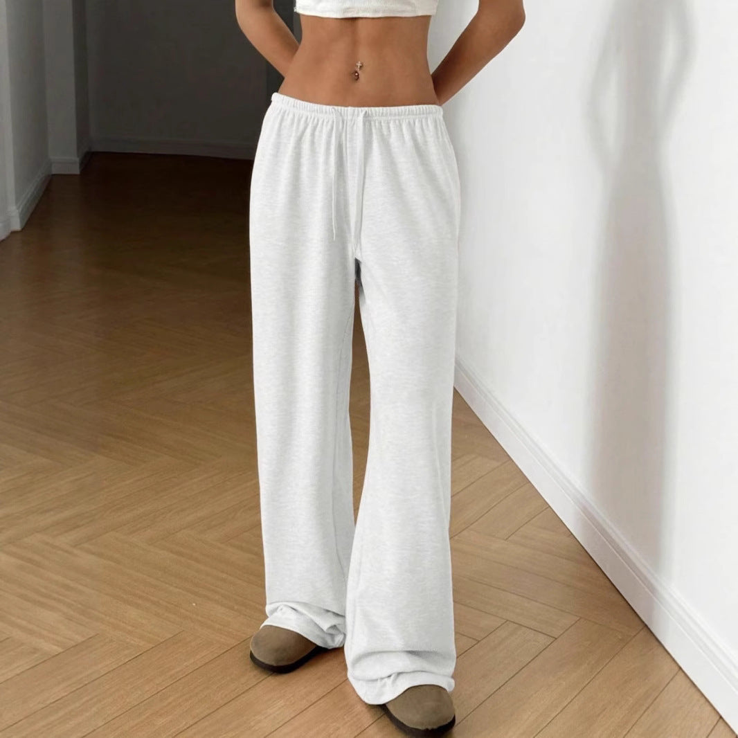 Women's wide-leg sweatpants with elastic waistband NOVAE