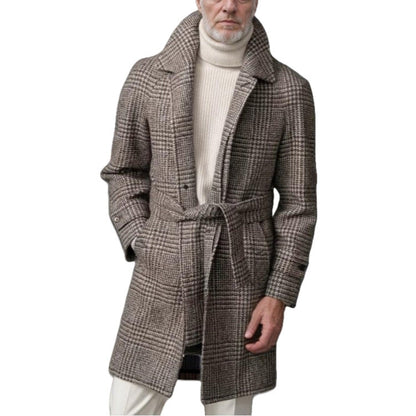 Men's classic checked coat NOVAE