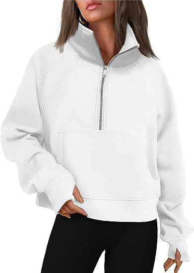 Women's Oversized Sweatshirt with High Collar NOVAE