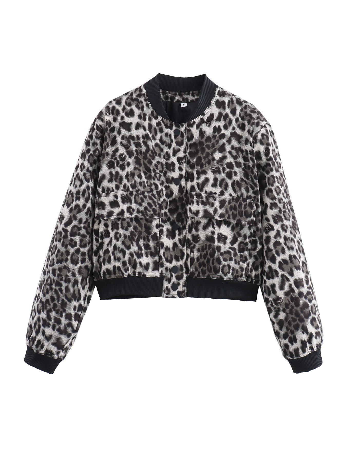 Women's fashionable bomber jacket in animal print NOVAE