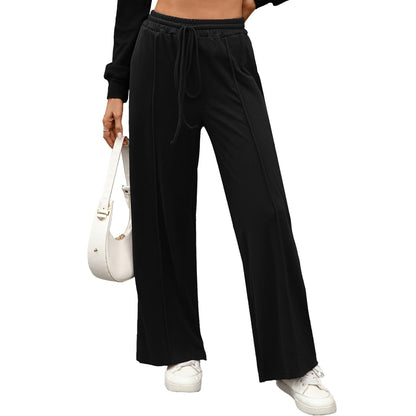 Women's casual harem pants made of high-quality material with elastic waistband NOVAE