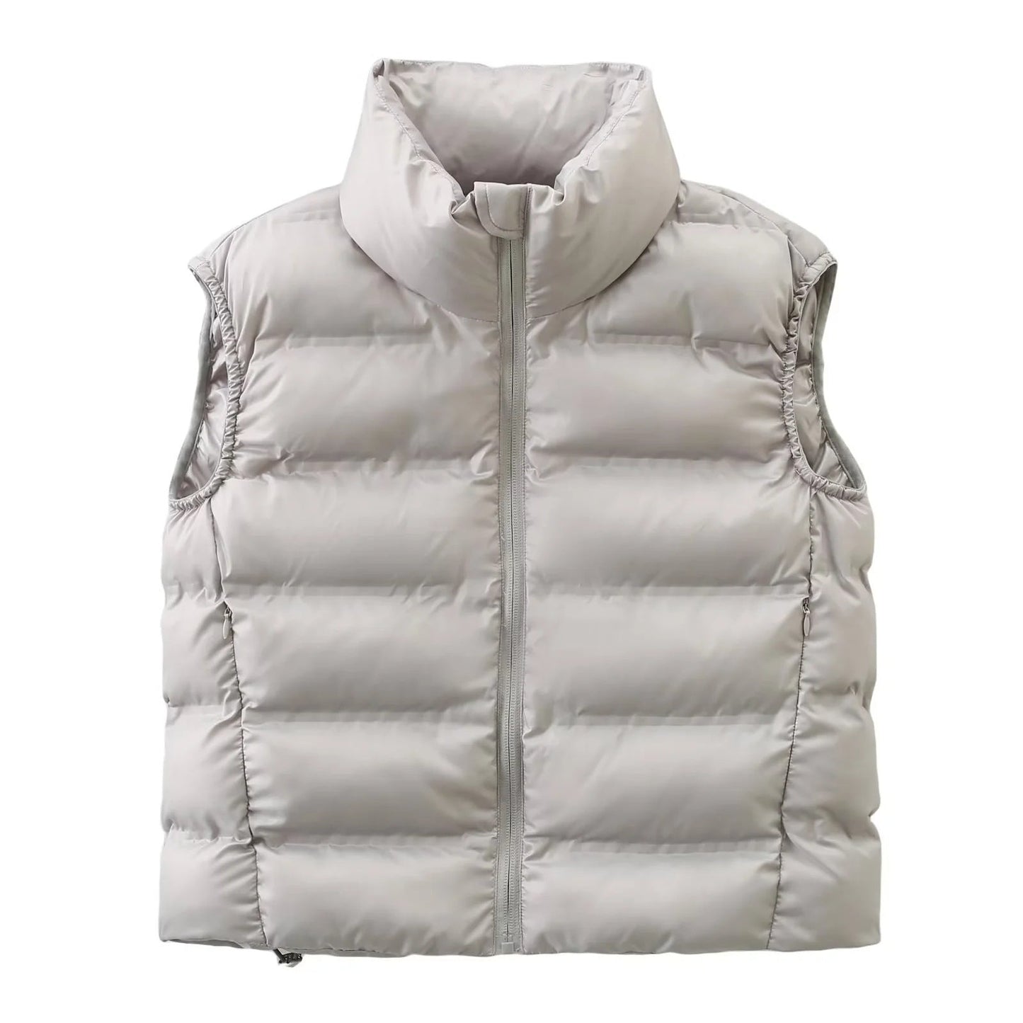 Women's down vest with high collar and comfort fit NOVAE