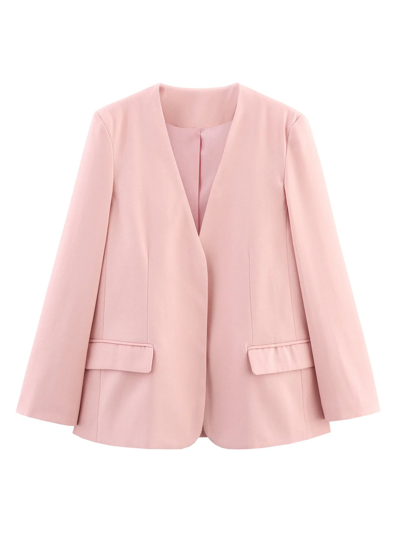 Women's fashionable blazer without closure, featuring an elegant silhouette NOVAE
