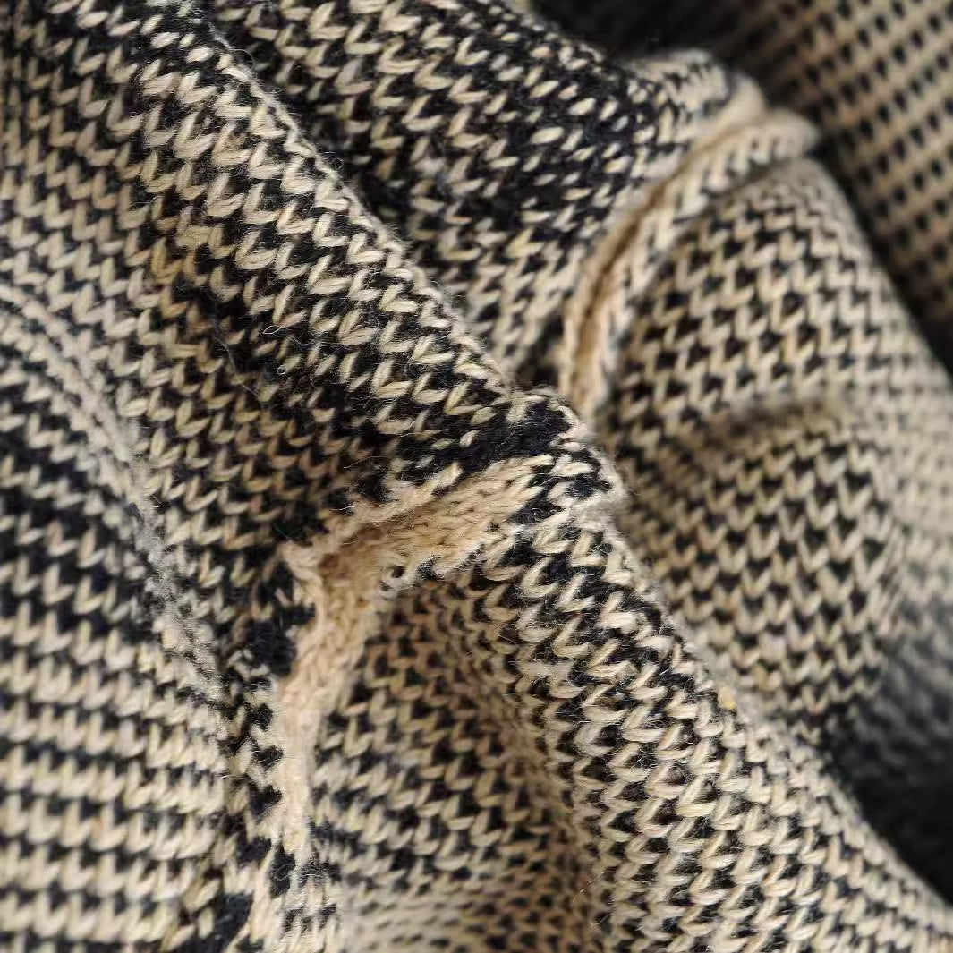 Women's chunky knit cardigan with fashionable leopard print and practical pockets NOVAE