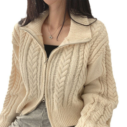 Women's cardigan with high-quality zipper NOVAE