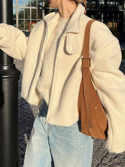 Women's cozy jacket in a stylish oversized design NOVAE