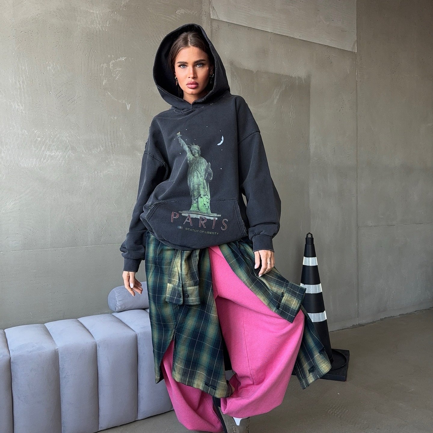 Women's Oversized Hoodie with Art Print NOVAE