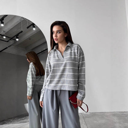 Women's casual striped sweater NOVAE