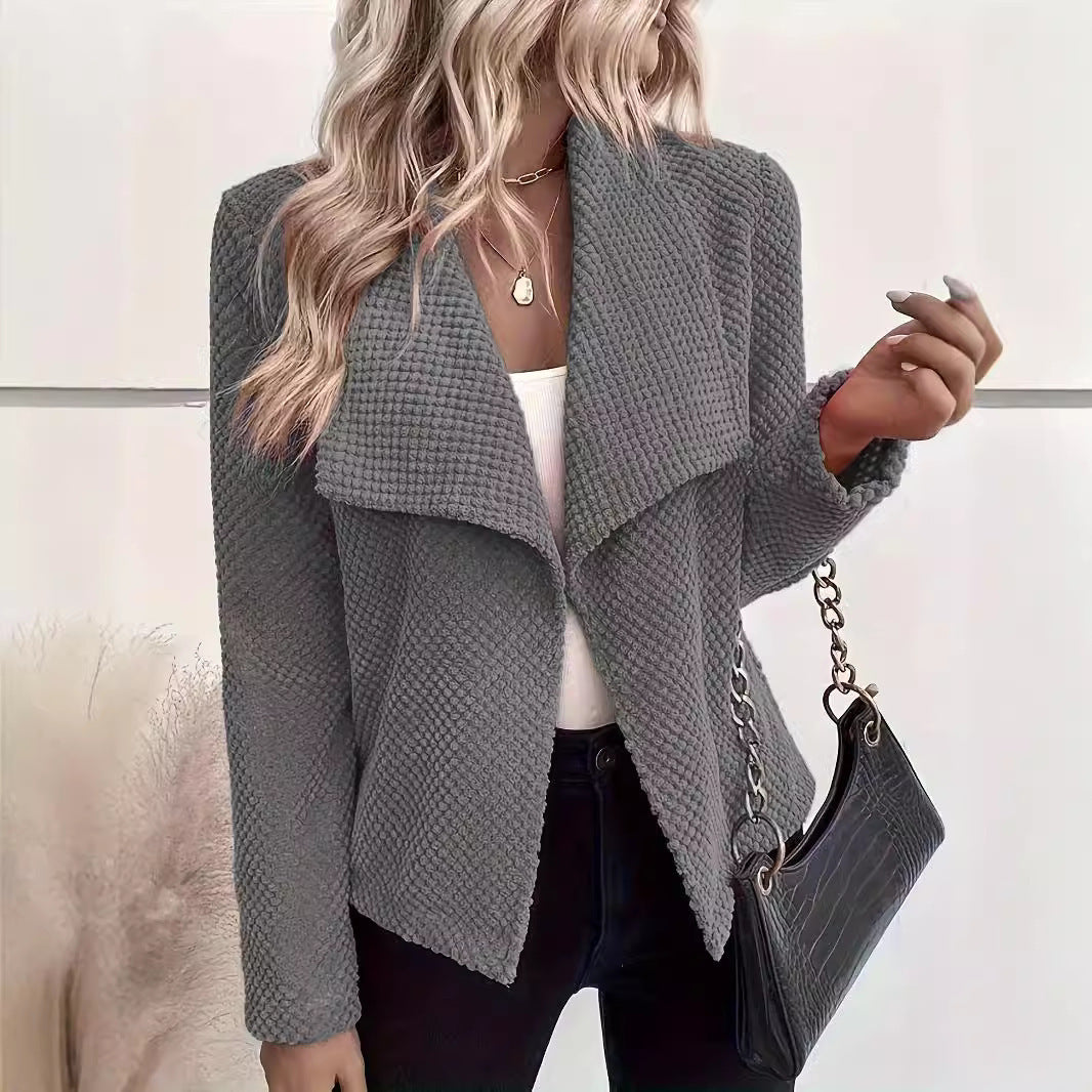 Women's Waffle Textured Blazer NOVAE