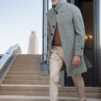 Men's classic checked coat NOVAE