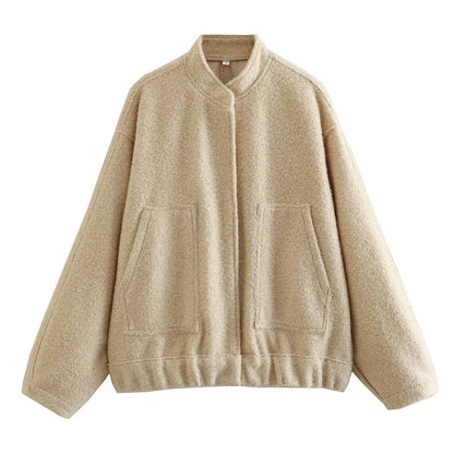 Women's casual oversized jacket made of high-quality fabric NOVAE