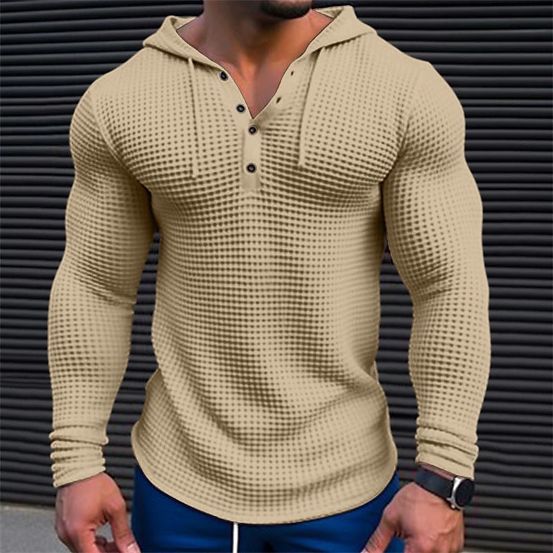 Men's hoodie with structured design and collar NOVAE