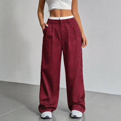 Women's fashionable high-waisted disc trousers NOVAE