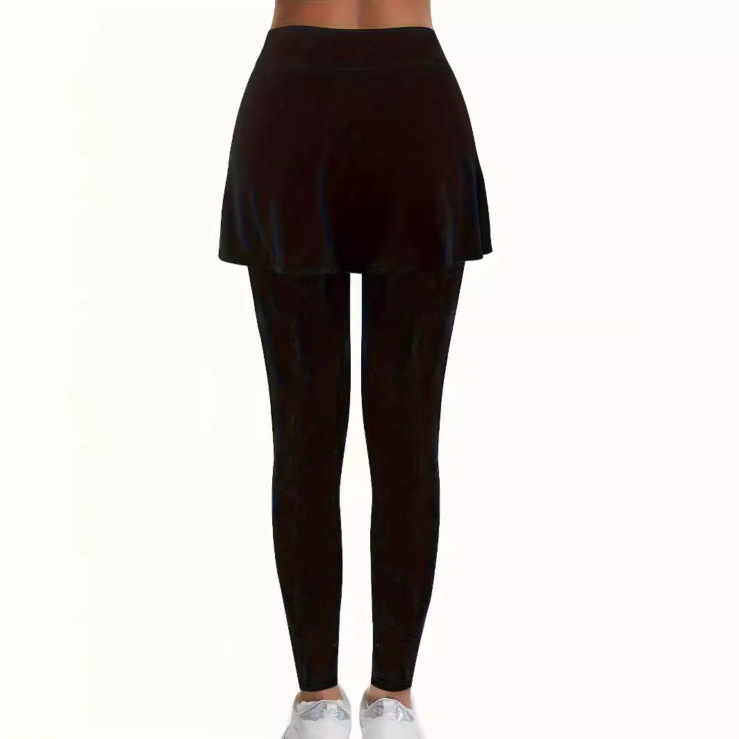 Women's sporty leggings with integrated skirt NOVAE