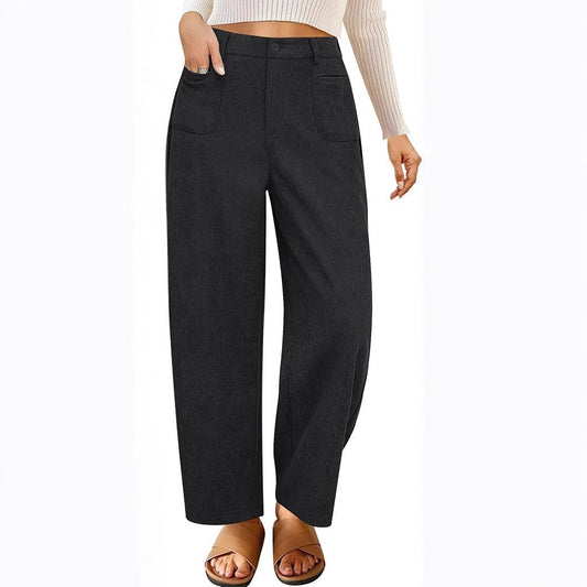 Women's wide-legged leisure trousers with practical pockets NOVAE