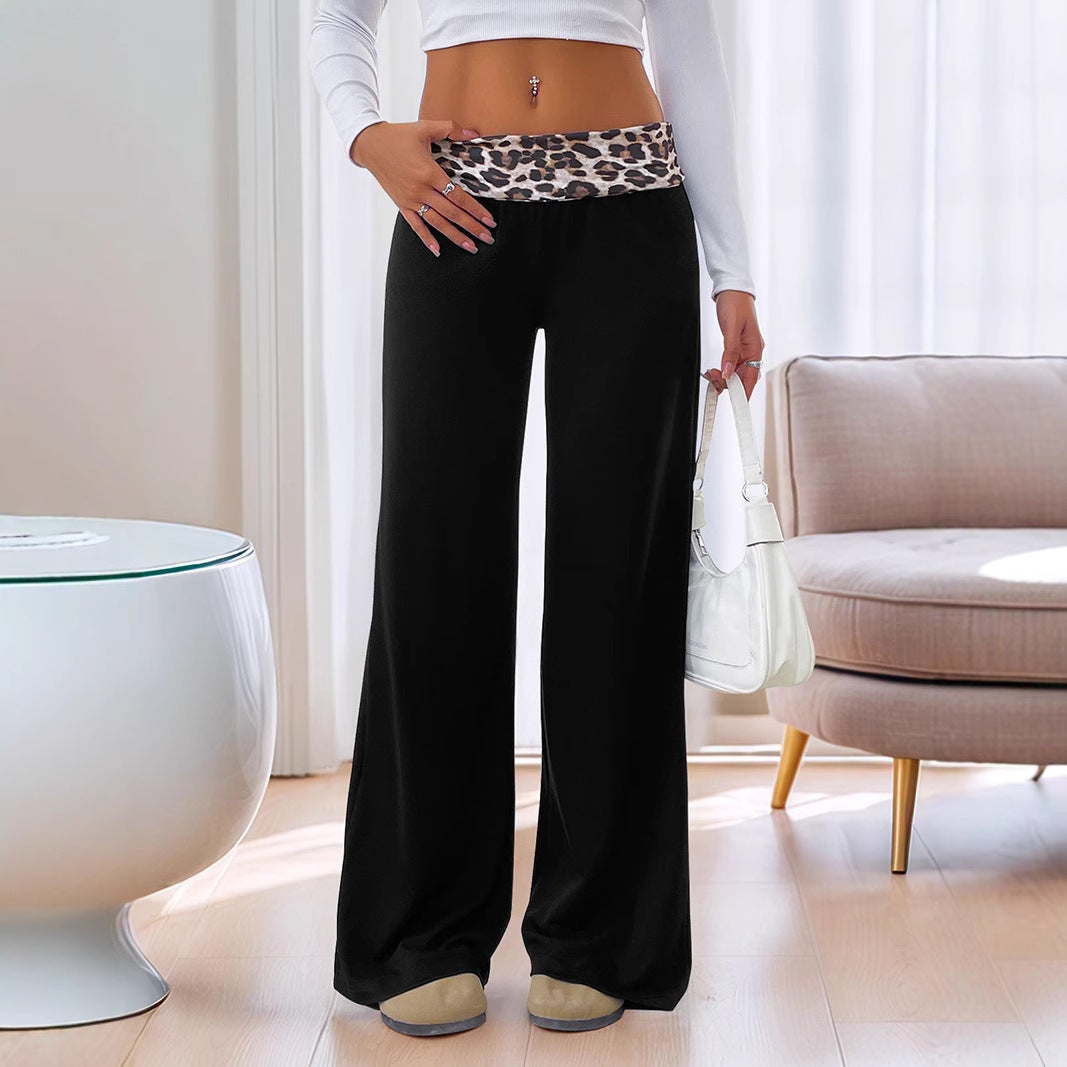 Women's elegant and comfortable leisure trousers with a fashionable waistband NOVAE