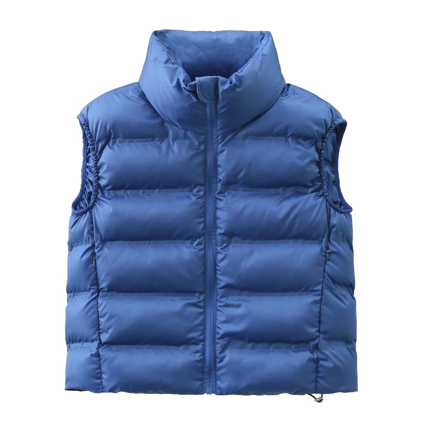 Women's down vest with high collar and comfort fit NOVAE