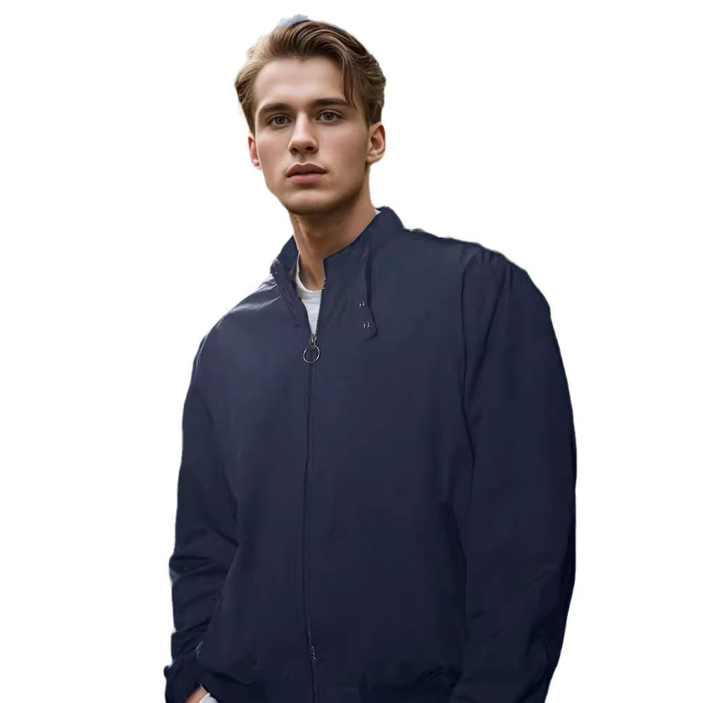 Men's lightweight and functional transitional jacket with high-closing collar NOVAE