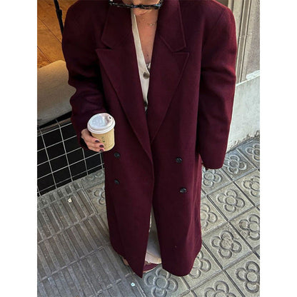 Women's elegant double trench coat with a wide cut NOVAE