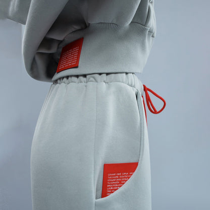 Women's fashionable hooded sweatshirt in a casual cropped design NOVAE