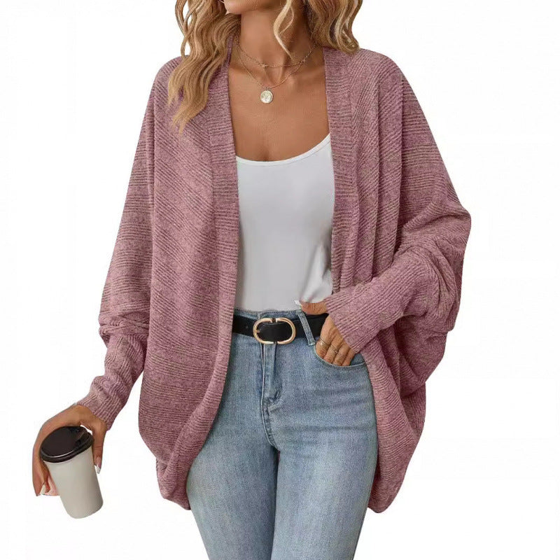 Women's casual cardigan with oversized cut and relaxed sleeves NOVAE