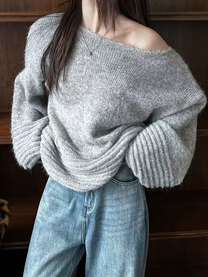 Women's oversized knitted sweater NOVAE
