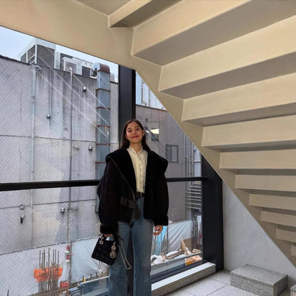 Women's fine cardigan with delicate pattern NOVAE