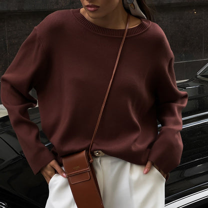 Women's casual loose-fitting sweater and elegant trousers NOVAE