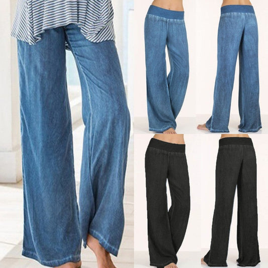 Women's casual wide-leg trousers NOVAE