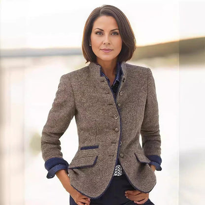 Women's high-quality and elegant blazer with button details NOVAE