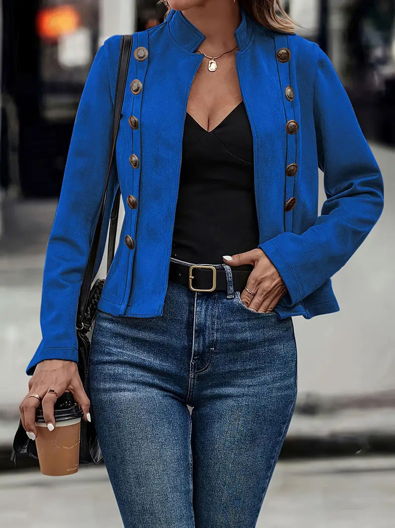 Women's romantic blazer with unique button details NOVAE