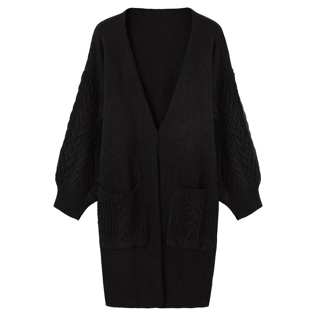 Women's cozy cardigan with pockets NOVAE