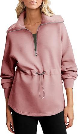 Women's casual hooded sweatshirt with practical drawstring adjustment NOVAE