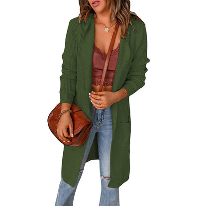 Women's cardigan in a casual oversized style with pockets NOVAE