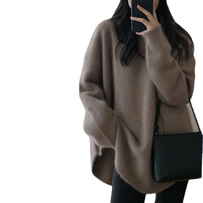 Women's oversized pullover in a casual style with a soft mohair feel NOVAE