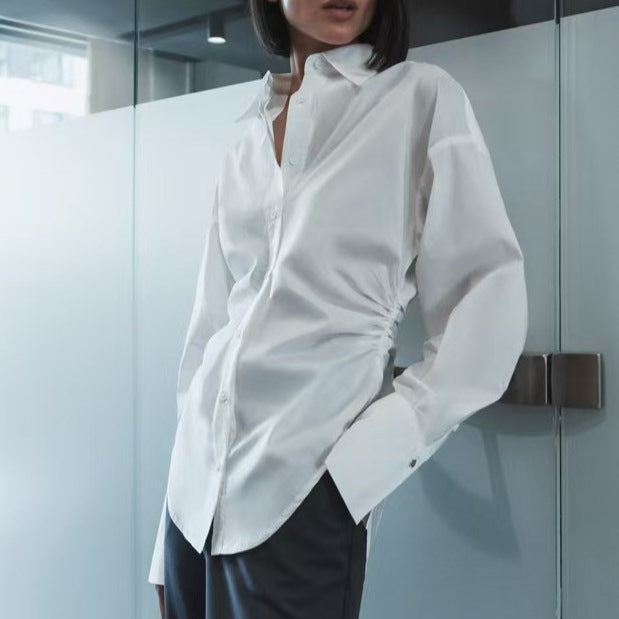Women's Oversized Blouse with Modern Details NOVAE