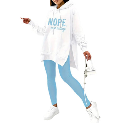 Women's oversized hoodie with creative lettering and a relaxed fit NOVAE