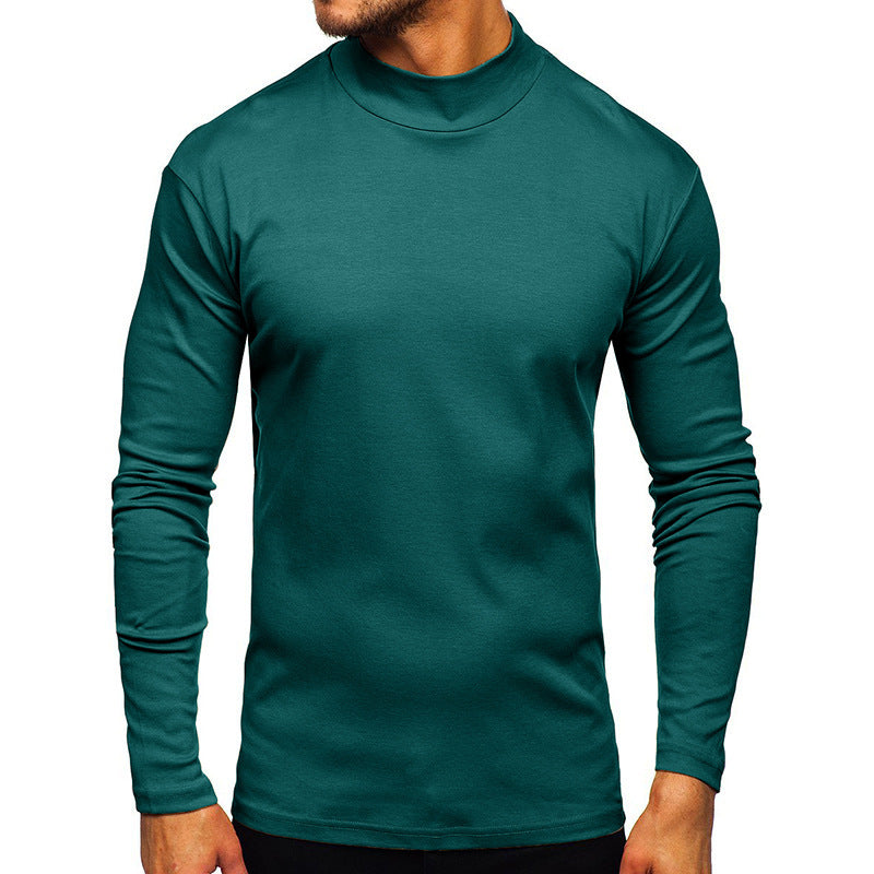 Men's long-sleeved shirt with stand-up collar made of high-quality material NOVAE