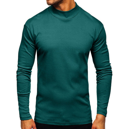 Men's long-sleeved shirt with stand-up collar made of high-quality material NOVAE