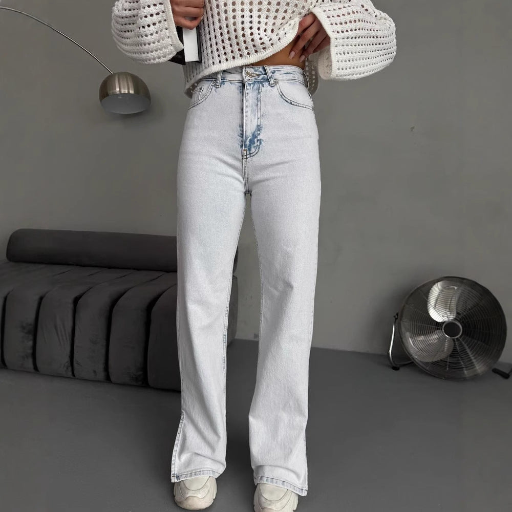Women's high-waisted jeans in a modern vintage look NOVAE