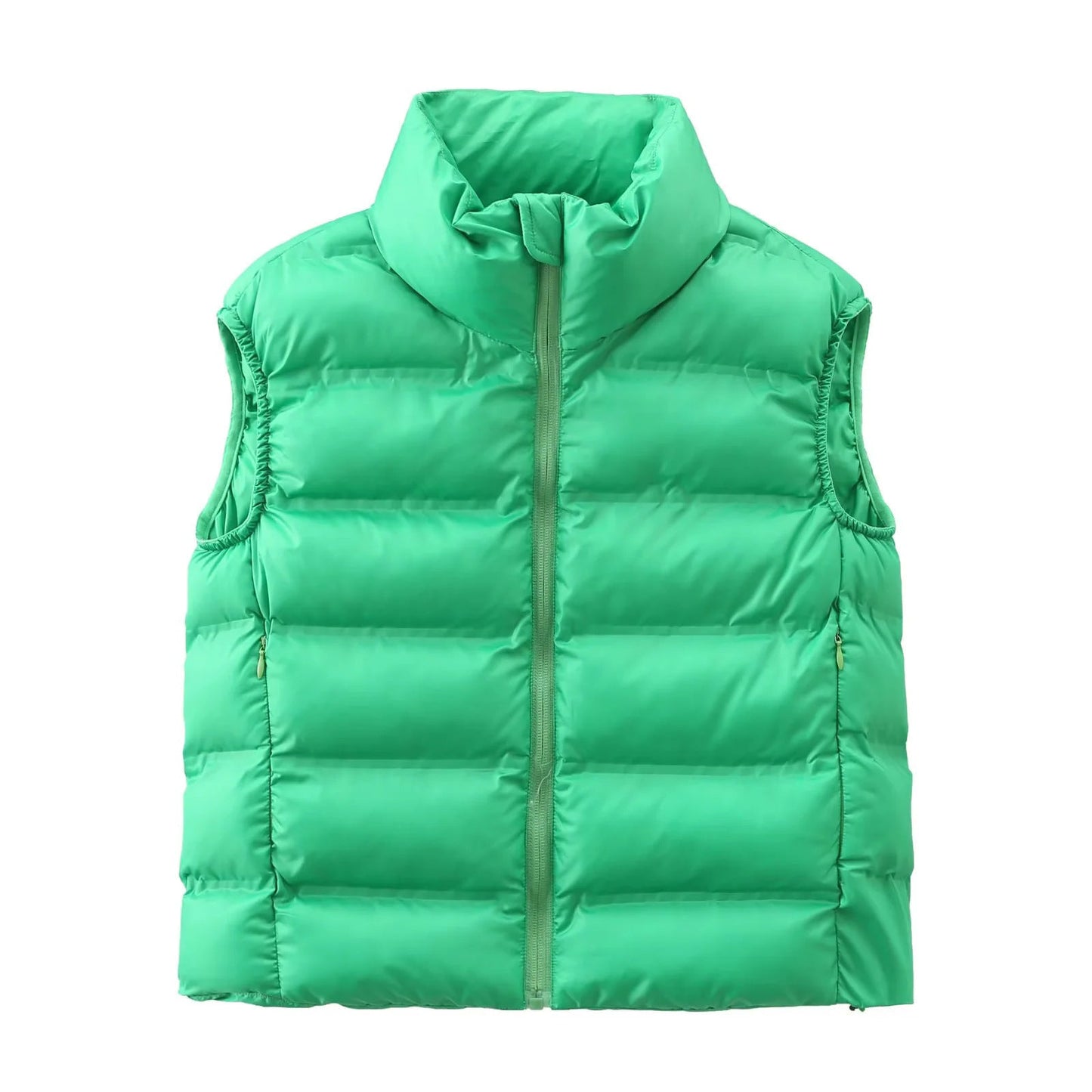 Women's down vest with high collar and comfort fit NOVAE