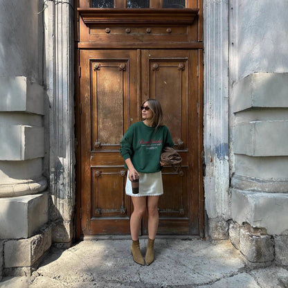 Women's casual sweatshirt with creative lettering and comfortable fit NOVAE