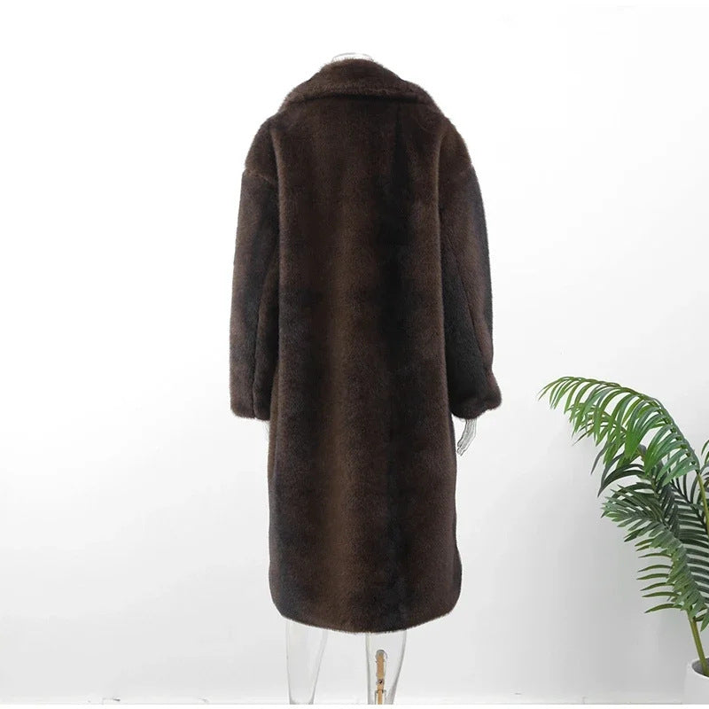 Women's Elegant Faux Fur Coat with Soft Lining NOVAE