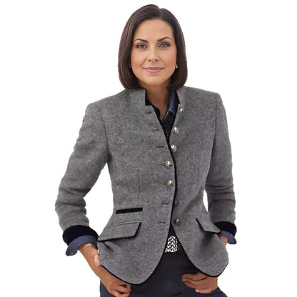 Women's high-quality and elegant blazer with button details NOVAE