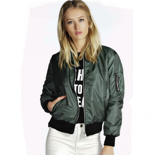 Women's bomber jacket with a relaxed fit and practical pockets NOVAE
